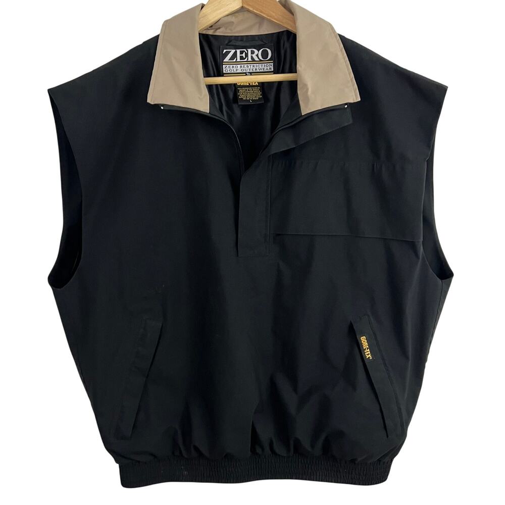 Zero Restrictions Golf Outerwear Vest GoreTex Men Size Large Hiking Grandpa